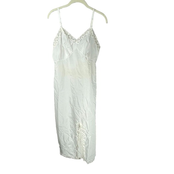 Vintage White Lace Slip Dress Y2K Coquette‎ Lingerie Aesthetic Womens Small - Picture 2 of 13